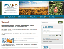 Tablet Screenshot of eatrightwashington.org